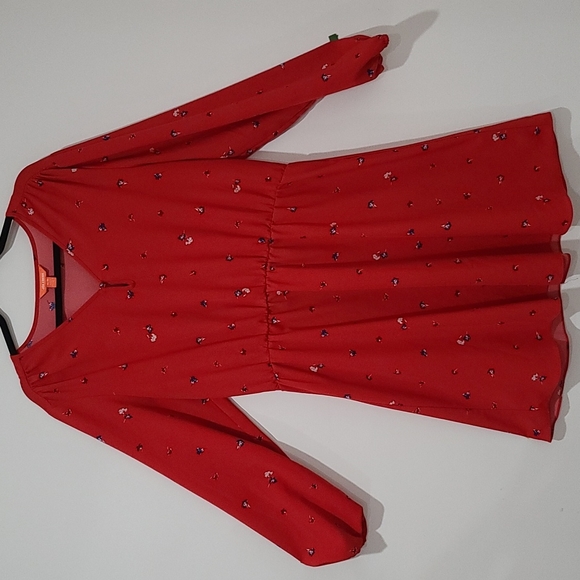 Floral red dress - Picture 1 of 4